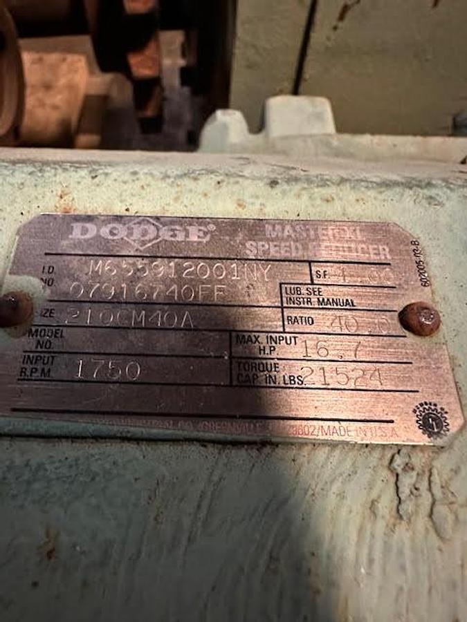Used Dodge Master XL Speed Reducer Gearbox