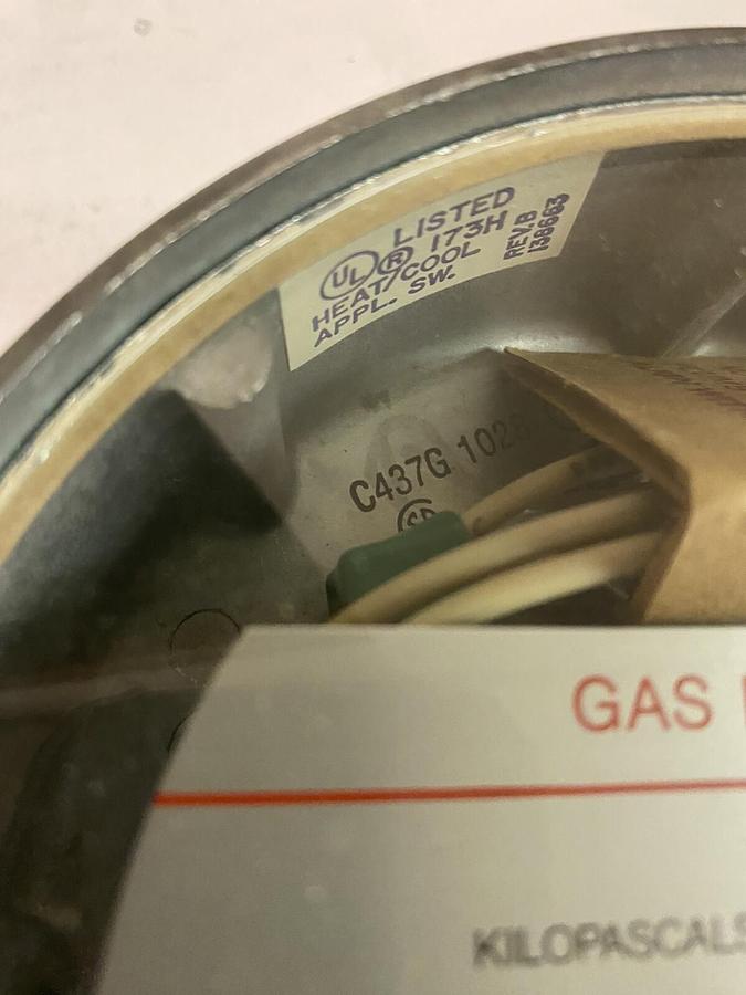 HONEYWELL,C437G-1028,GAS PRESSURE SWITCH 1/2-5 PSI