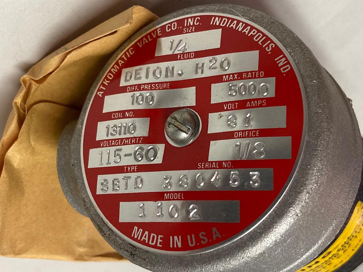 Atkomatic,1102 Type SBTD,Valve Orifice 1/4 Inch