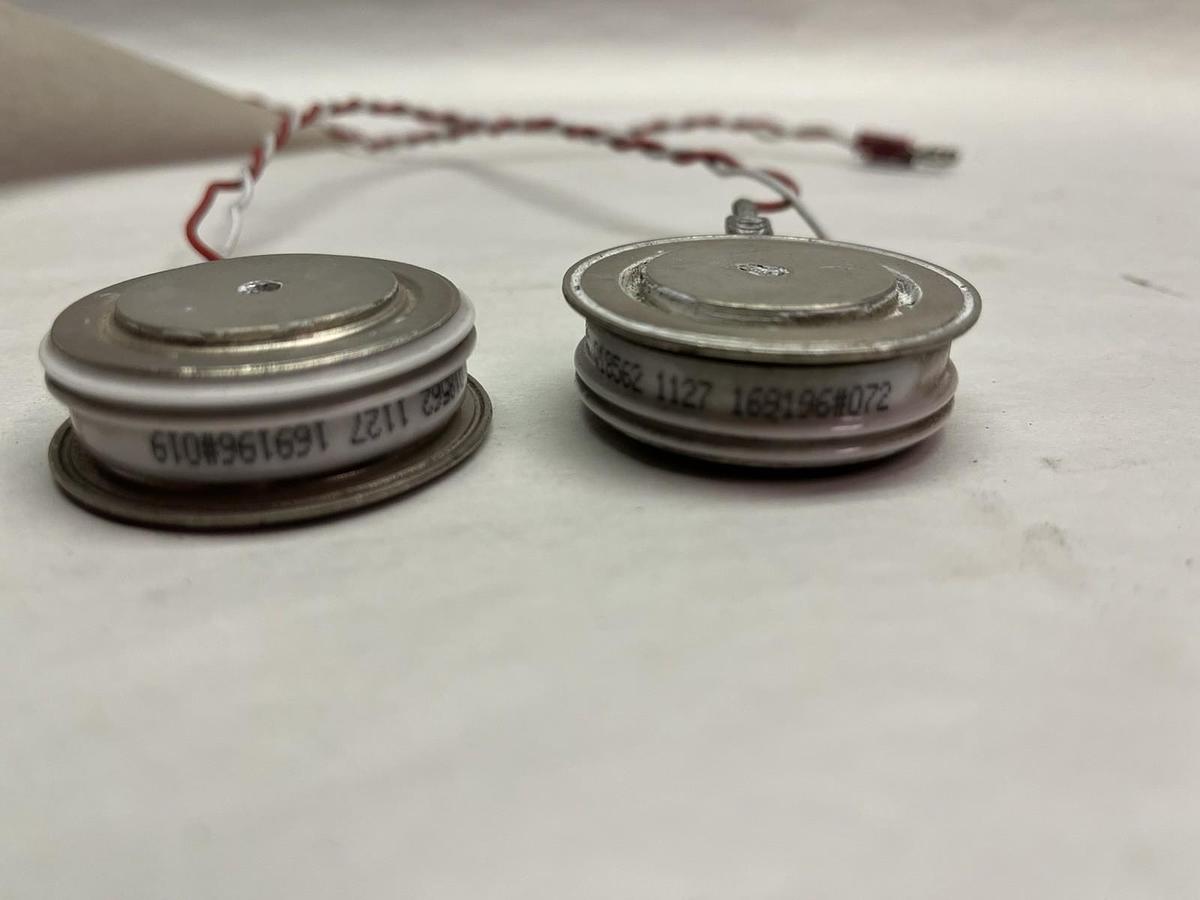 Used Powerex PRX,Q18562,Press Pak Thyristor LOT OF 2 USED