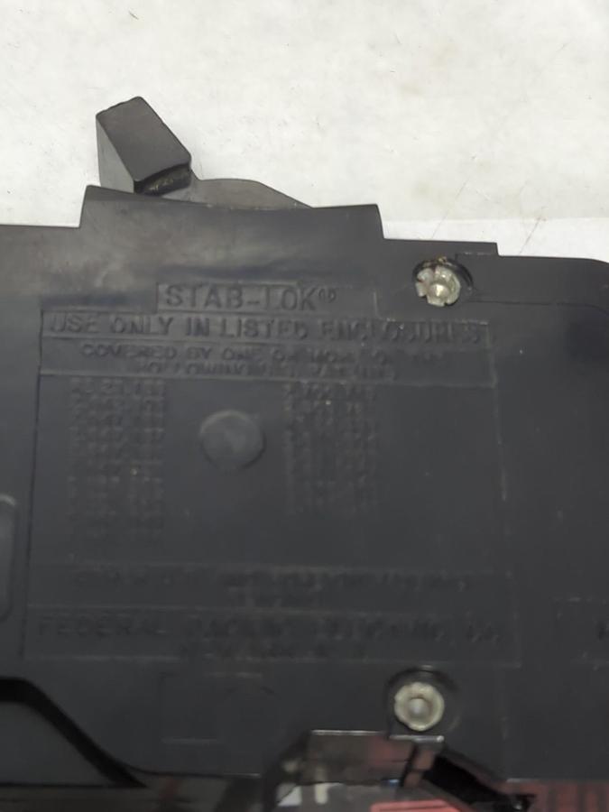 Used FEDERAL PACIFIC,NC115,STAB-LOK CIRCUIT BREAKER 15 AMP 1-POLE LOT OF 12 PRE-OWNED