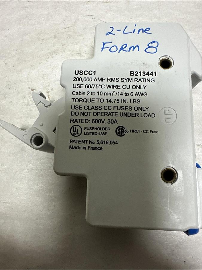 Ferraz-Shawmut,USCC1,Ultrasafe Fuse Holder 600V 30Amp