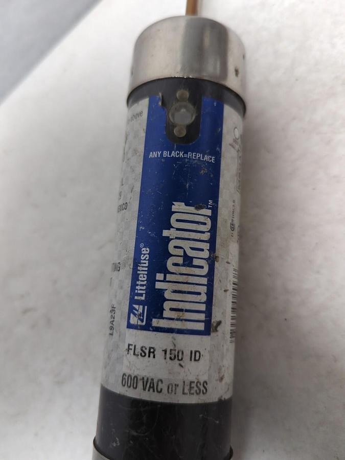 Used LITTELFUSE,FLSR150 ID,INDICATOR 150 AMP FUSE PRE-OWNED
