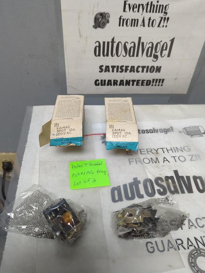 POTTER & BRUMFIELD,KA14AG,RELAY LOT OF 2 NOS