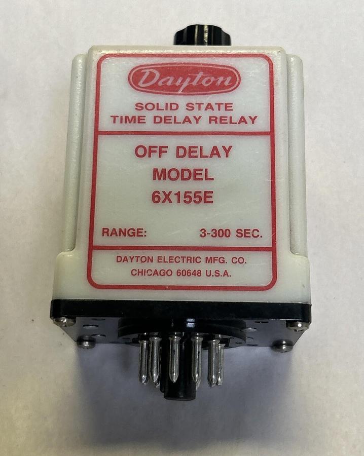 Used DAYTON,6X155E,SOLID STATE TIME DELAY RELAY