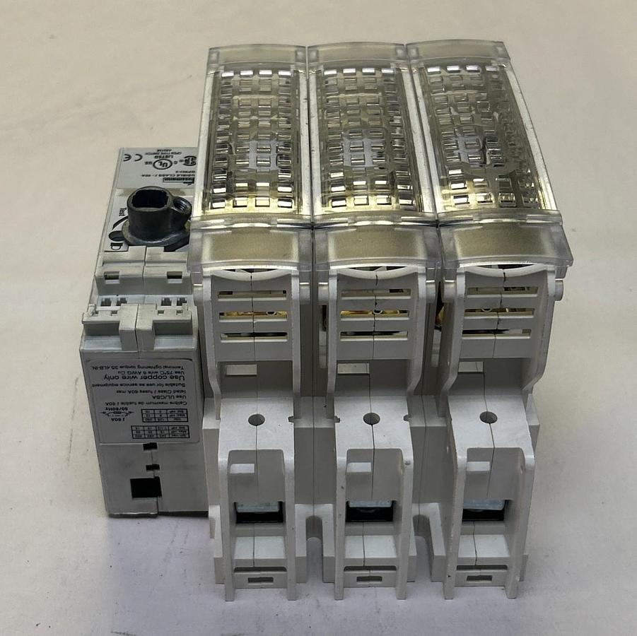 Used BUSSMANN,RDF60J-3,FUSIBLE DISCONNECT SWITCH 60A 600V