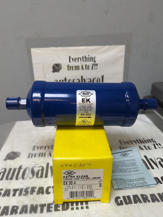 ALCO CONTROLS,EK 30 4,EXTRA KLEAN LIQUID LINE FILTER/DRIER INLET & OUTLET 1/2 IN