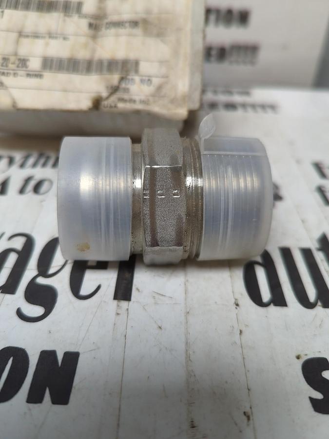 PARKER,20 FTX-SS,STAINLESS STEEL MALE CONNECTOR NOS