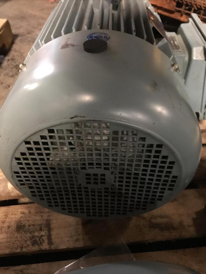 Used Teco Westinghouse TeamPlus,10HP,Induction Motor 1180RPM 230/460V Fr 256T