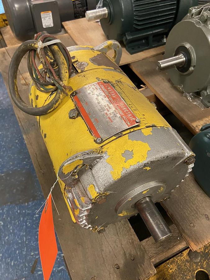 Used General Electric,CDL182ATY,DC Motor 1Hp 1150RPM 240VDC