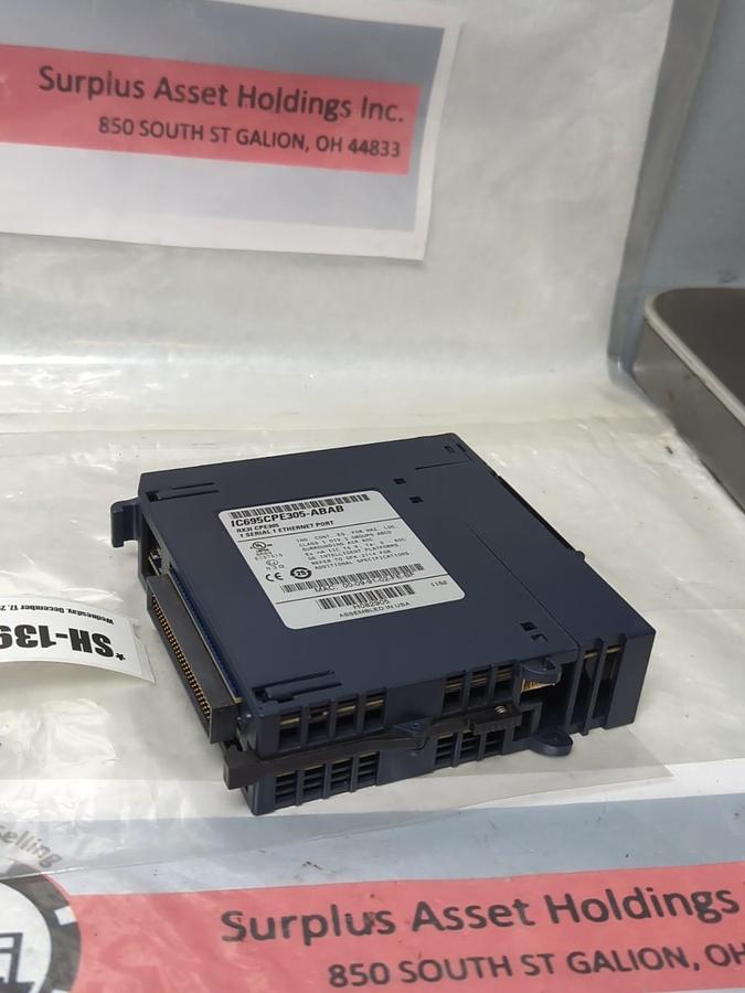 Used GE ,IC695CPE305-ABAB,MODULE RX3i CPE305 WITH 1 SERIAL/1 ETHERNET PORT PRE-OWNED