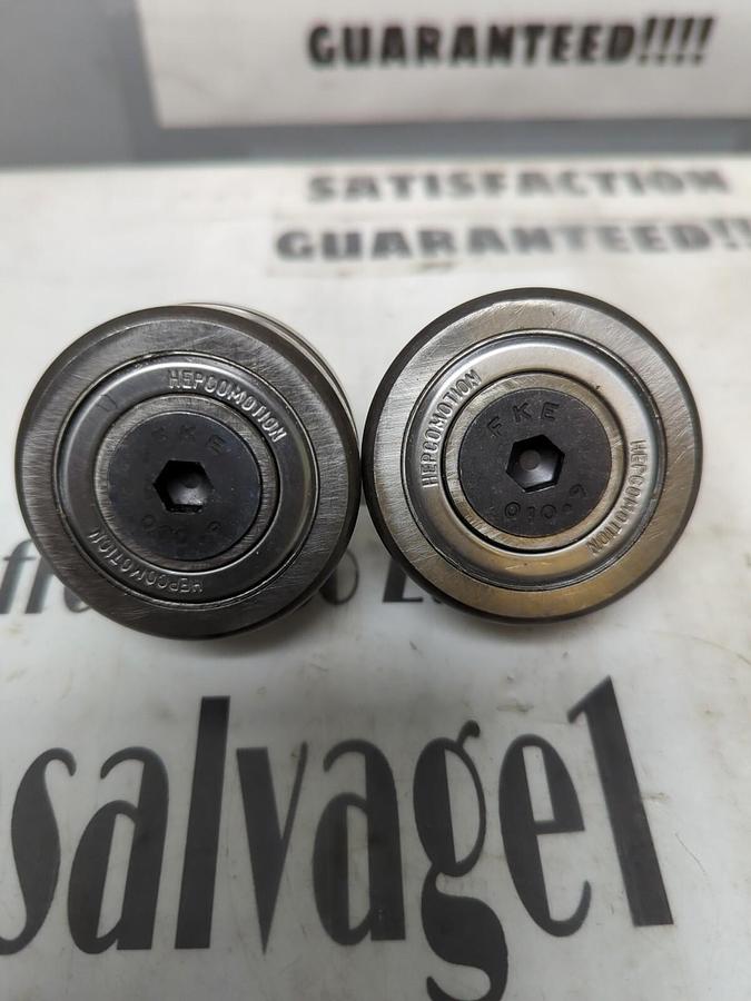HEPCOMOTION,F.K.E. 010.9,STEEL GUIDE WHEEL TRACK ROLLERS LOT OF 2 NOS