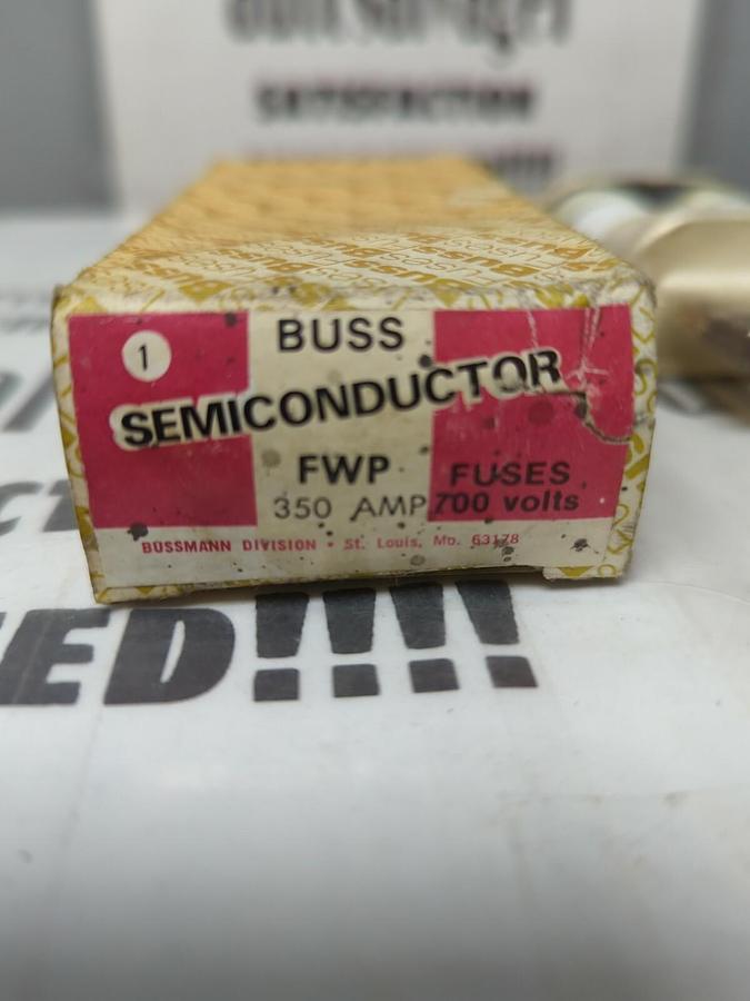 BUSSMANN,FWP-350,SPECIALITY SEMI-CONDUCTOR FUSE 350 AMP/700V NOS
