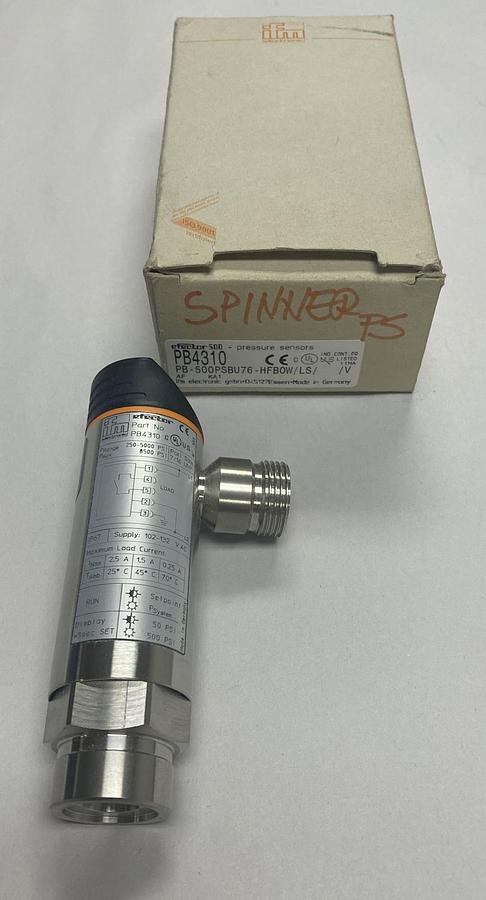 EFECTOR,IFM PB-500PSBU76-HFBOW/LS//V PB4310,ELECTRONIC PRESSURE SENSOR NOS