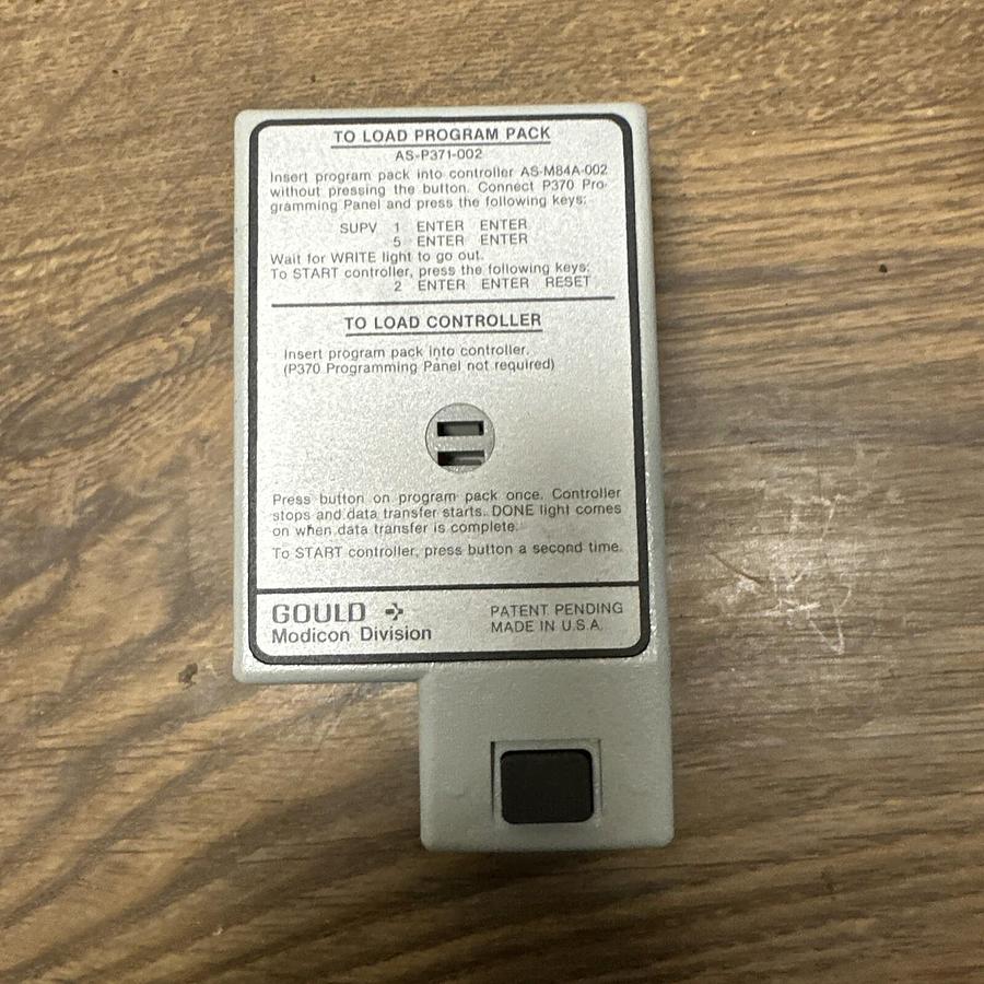 Used Gould,AS-P371-002,Modicon Program Pack