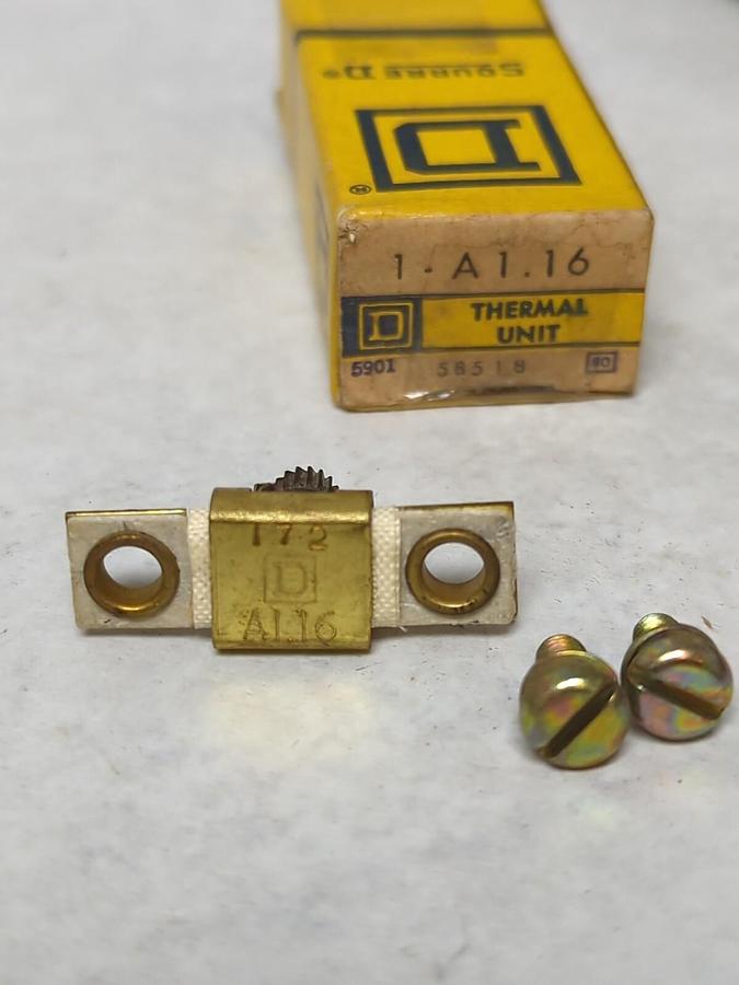 SQUARE D,A1.16,THERMAL OVERLOAD HEATER ELEMENT LOT OF 7 NOS