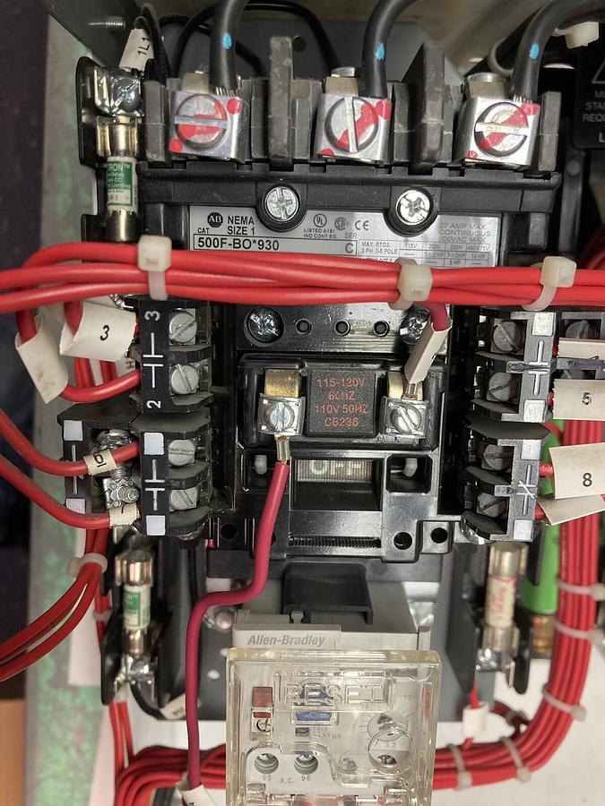 Used Allen-Bradley,2100 2112B,Size 1 Fused MCC 20 Inch Starter Feeder Bucket