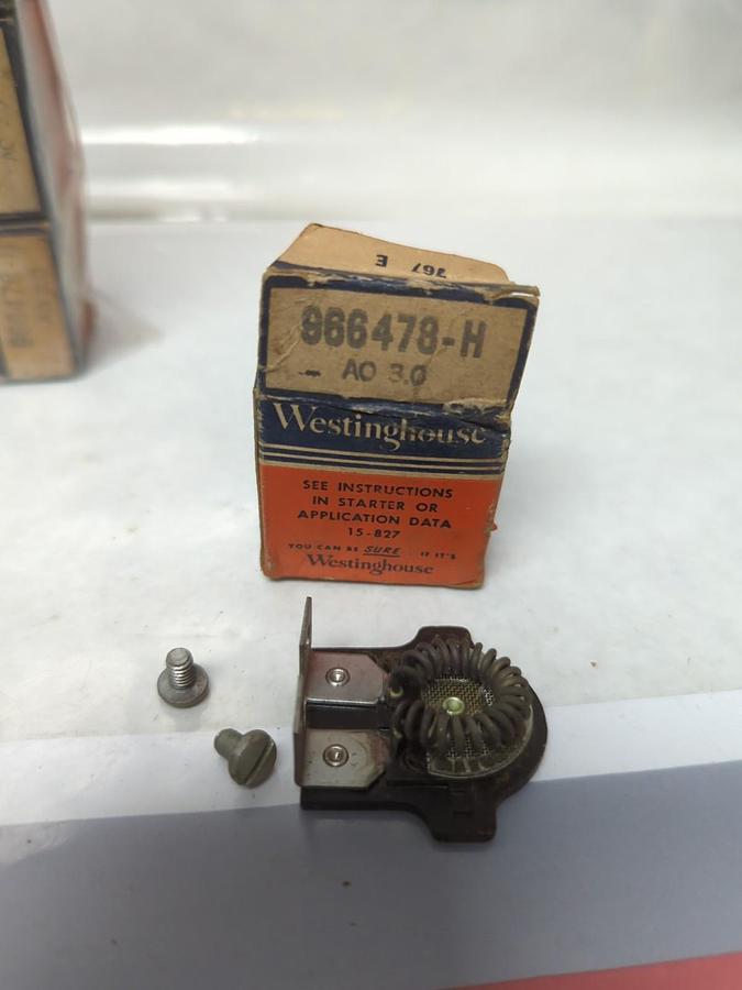 WESTINGHOUSE,966 478-H,OVERLOAD THERMAL HEATER RELAY LOT OF 23 NOS