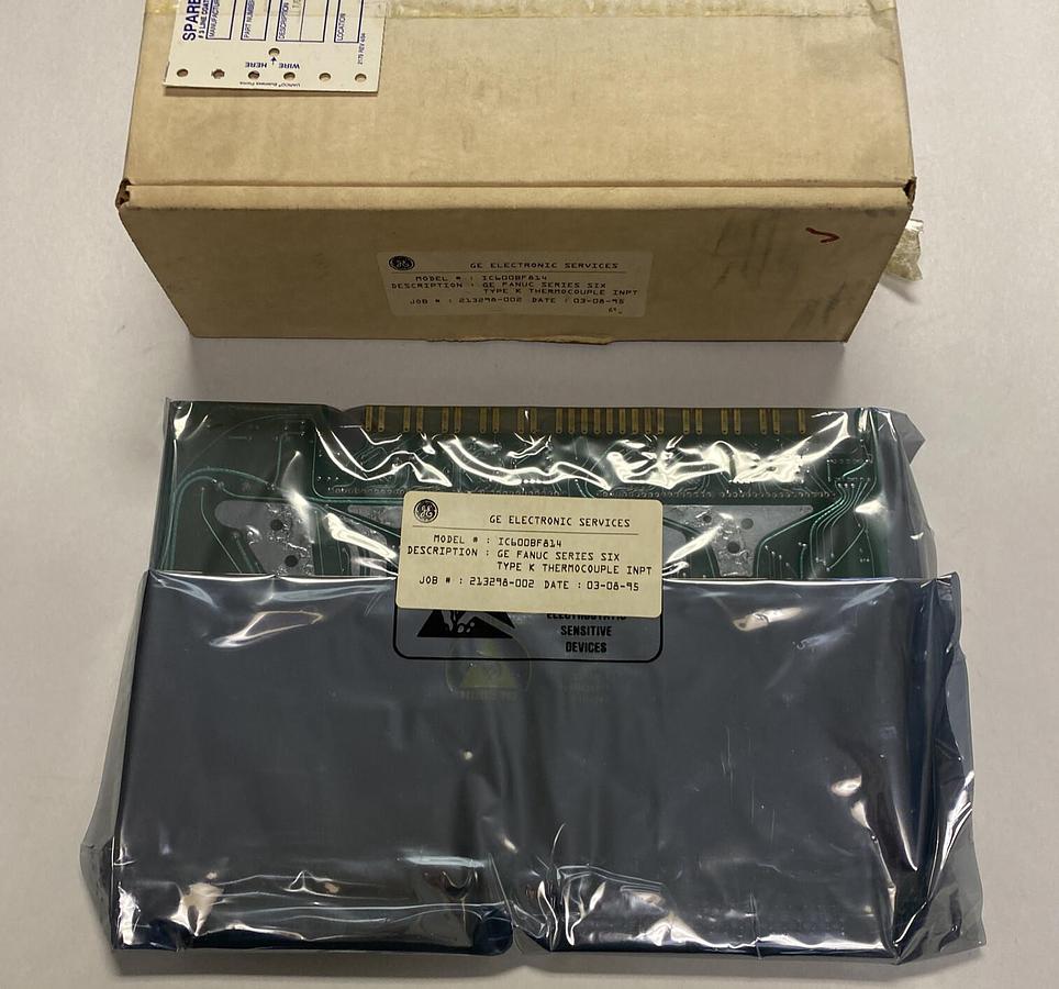 GE FANUC,IC600BF814,TYPE K THERMOCOUPLE I/O MODULE NEW