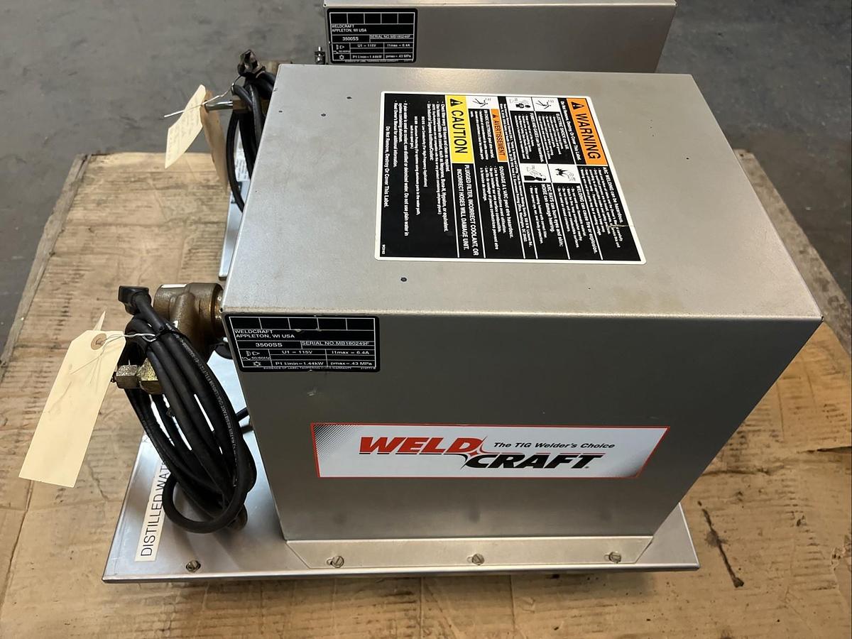 Used WELDCRAFT,3500SS,WELDING COOLER 115V 1PH 3GAL