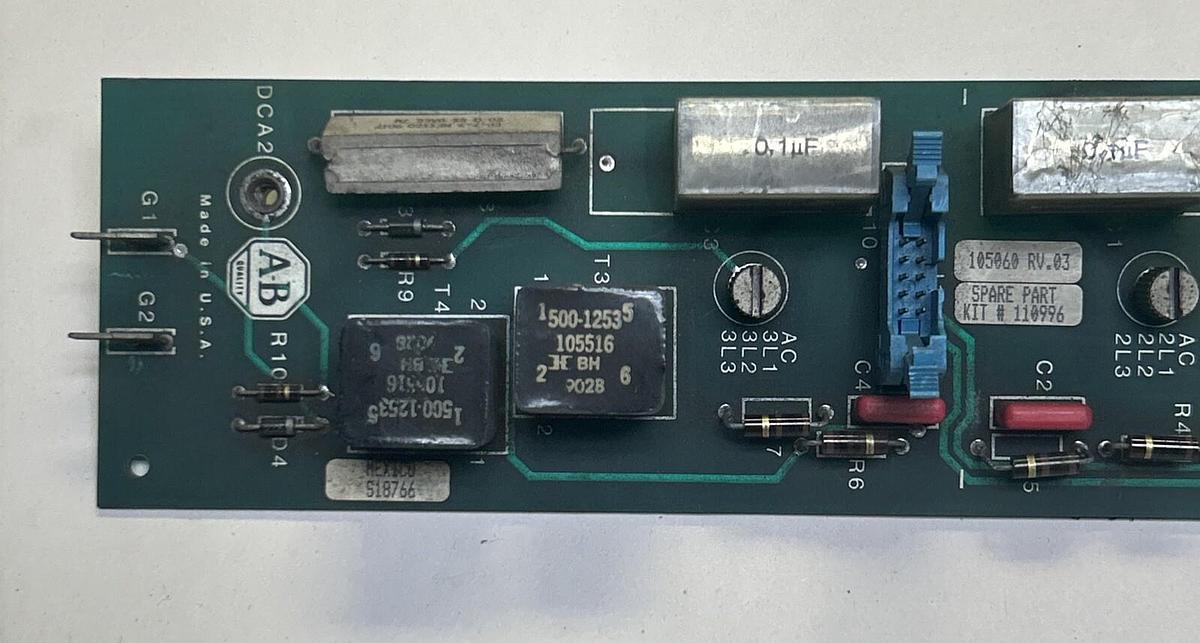 Used ALLEN BRADLEY,110996,ARMATURE PULSE PC BOARD