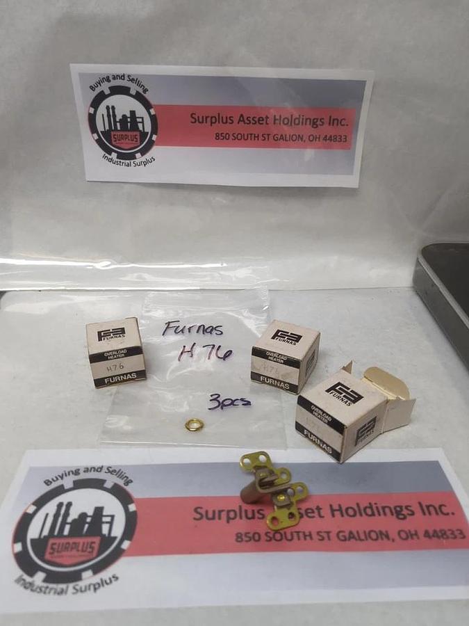 FURNAS,H76,OVERLOAD HEATER ELEMENT LOT OF 3 NOS