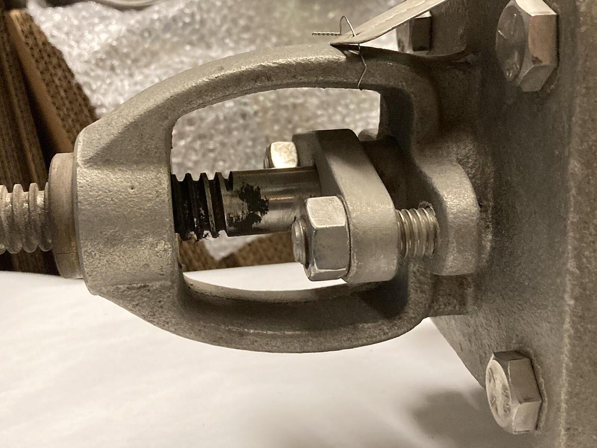 Used Sharpe,45116,Series Stainless Steel 316 Globe Valve, Bolted Bonnet Inline