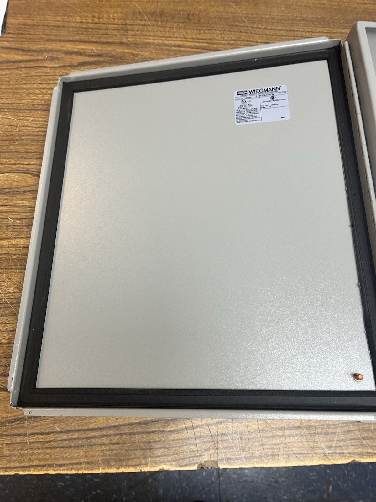 WIEGMANN,B161406CHWW,ELECTRICAL ENCLOSURE 16"X14"X6" TYPE 12,13