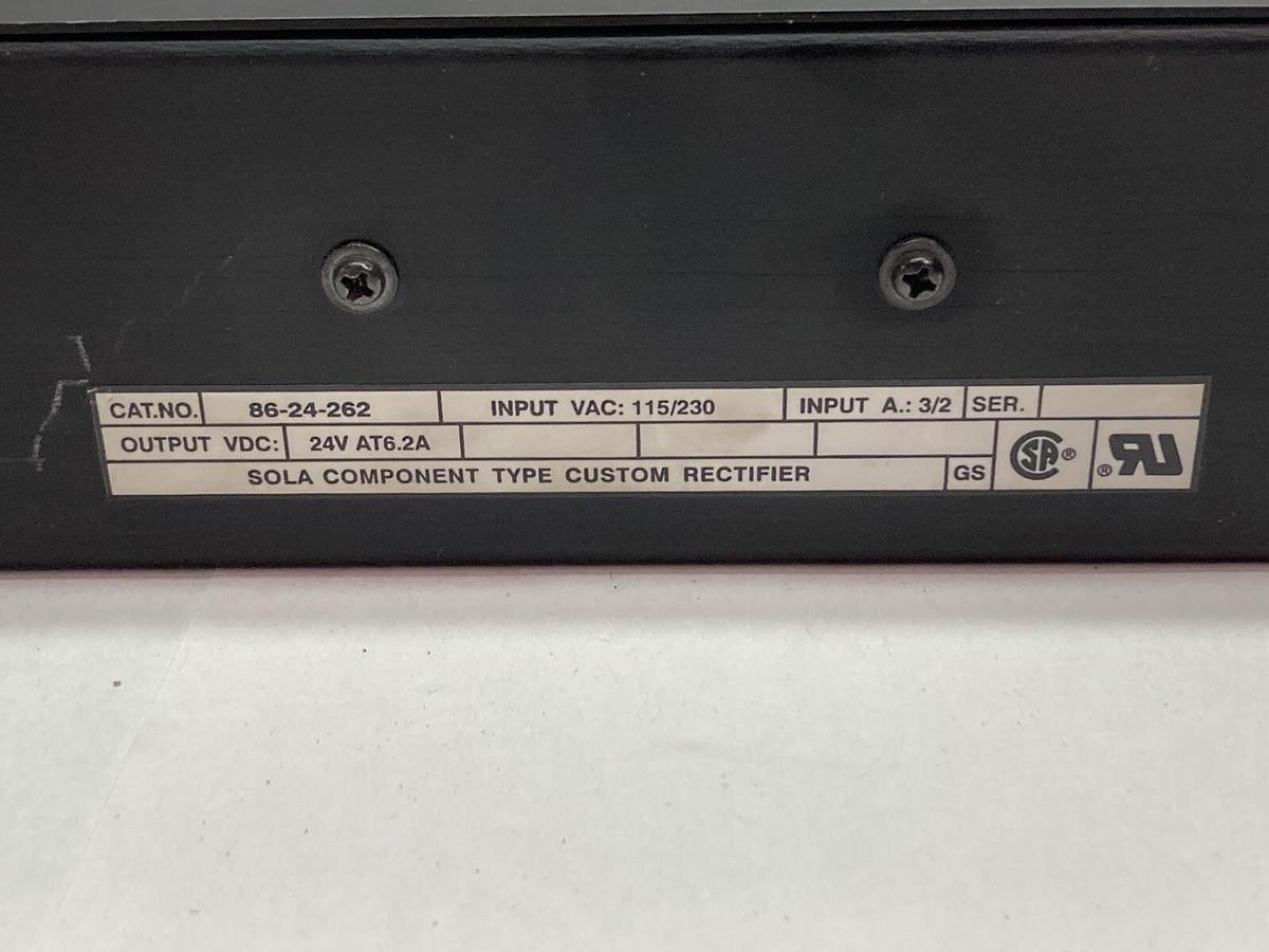 Used Sola,86-24-262,Component Type Custom Rectifier