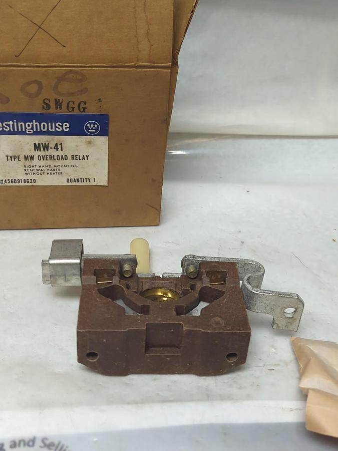 WESTINGHOUSE,NW-41,TYPE MW OVERLOAD RELAY LEFT HAND MOUNTING WITHOUT HEATER NOS