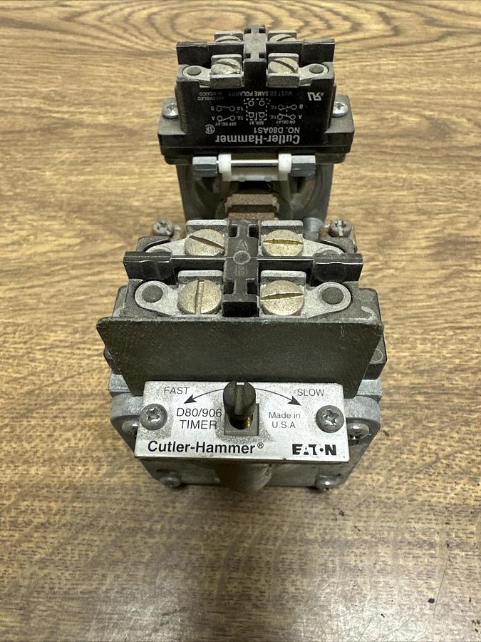Used Cutler Hammer,D80J,Pneumatic Timing Relay