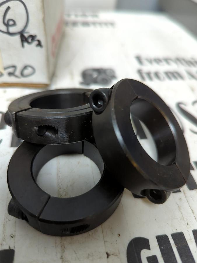 CLIMAX,2C-125 ,2-PIECE CLAMPING COLLAR 1-1/4 INCH .LOT OF 6 NOS