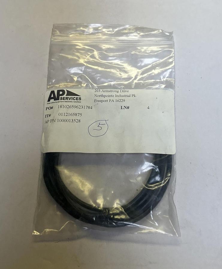 AP SERVICES,1000013528,O-RING LOT OF 5 NOS