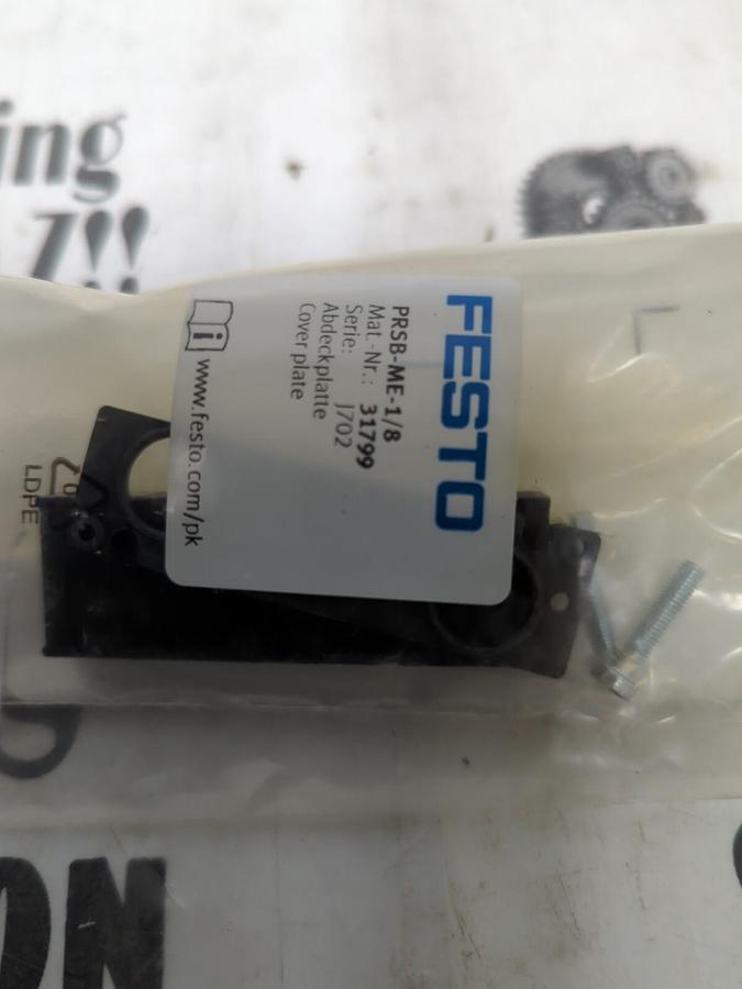 Used FESTO,PRSB-ME-1/8,PNEUMATIC COVER PLATE NEW