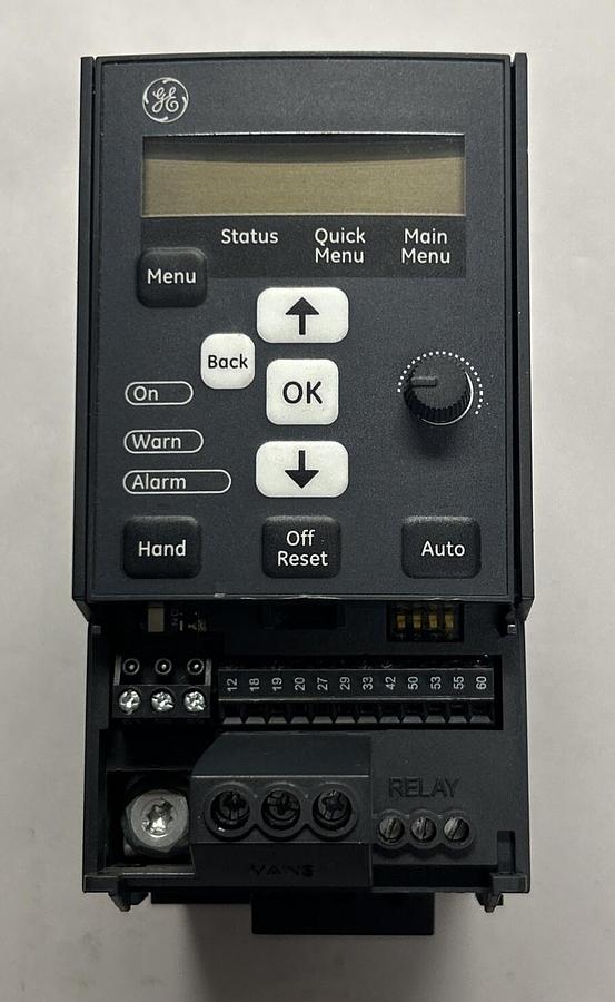 Used GENERAL ELECTRIC,6KLP43001X9A1,DRIVE 0.75KW 1HP