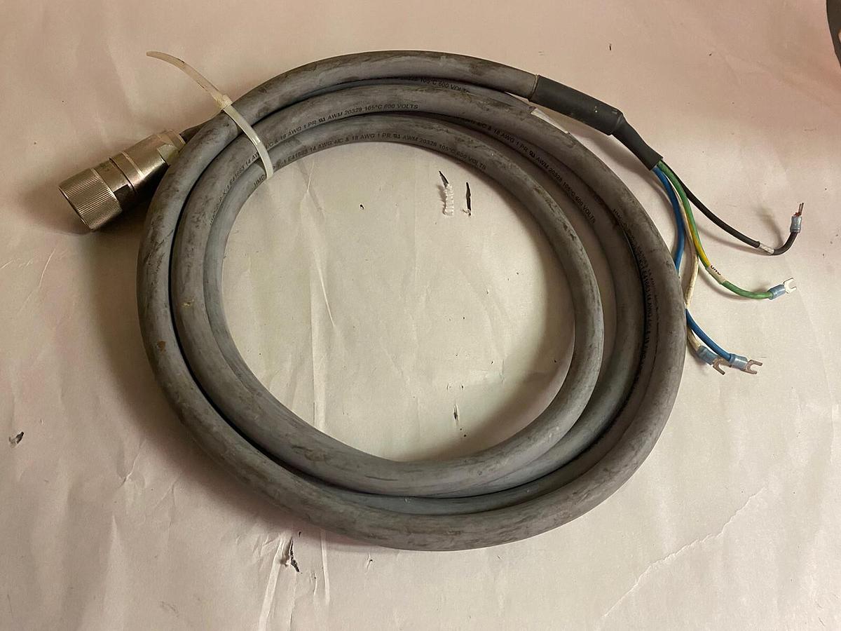 Used KOLLMORGEN,CP-SS-A1HE-03,SERVO MOTOR POWER CABLE