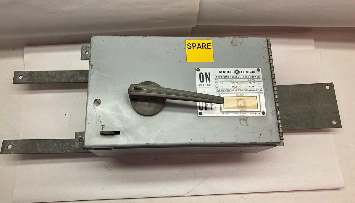 Used General Electric,DD3S3363,QMR Panel Switch 100A 600Vac