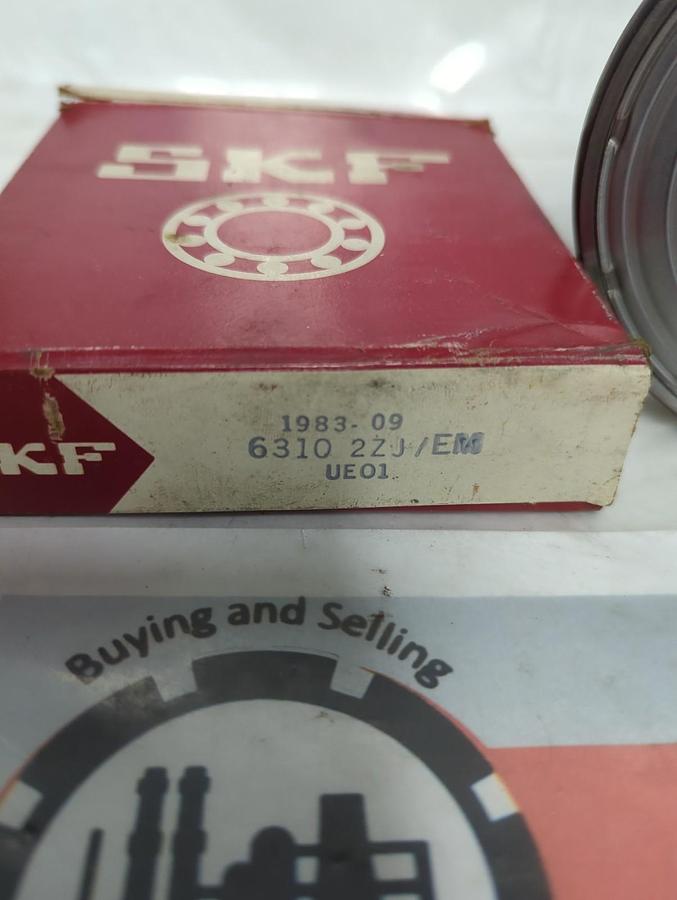 SKF,6310 2ZJEM,SHIELDED DEEP GROOVE BALL BEARING NOS