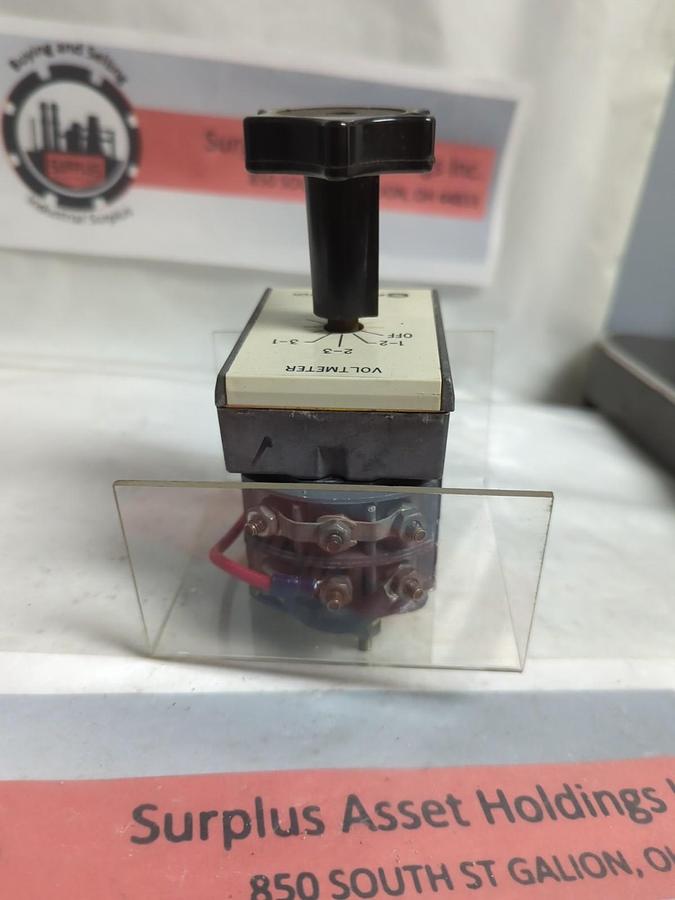 Used ELECTROSWITCH,TYPE W2,ROTARY SWITCH 600V-8A 600V-20A PRE-OWNED