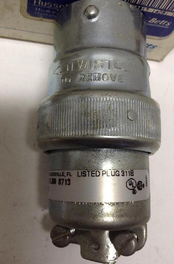 Thomas & Betts Russellstoll,8713,Male Plug  MDGT Ever-Lok 8R9 F113028