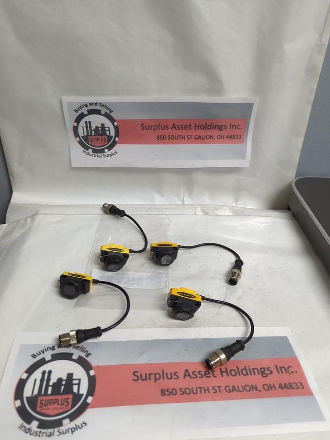 Used BANNER,QS18VP6LPQ5,PHOTOELECTRIC SENSOR 10-30VDC LOT OF 4 PRE-OWNED