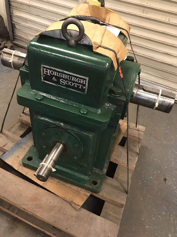 Used Horsburgh & Scott,W-B1200T,Worm Gear Speed Reducer Ratio 5-1/6