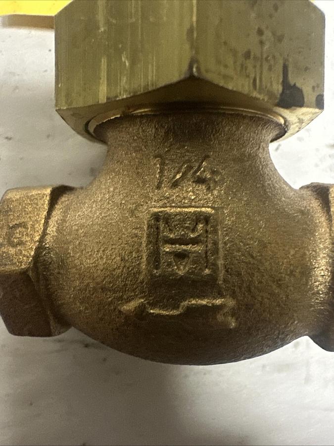Milwaukee,200SWP 400WOG,1/4" Brass Gate Valve Fig. 592