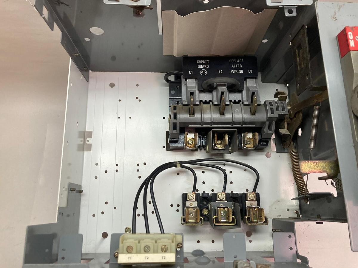 Used Allen-Bradley,2100 2192F,30 Amp 12 Inch MCC Disconnect Feeder Bucket