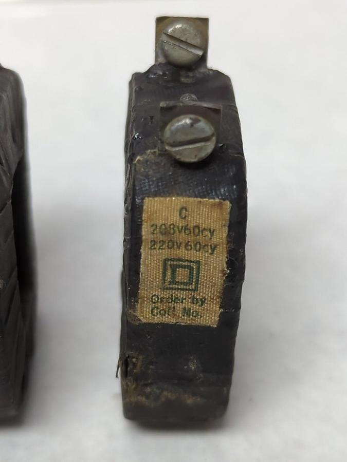 Used SQUARE D,2183 S7Q33A,COIL 208/220V 60HZ LOT OF 2 PRE-OWNED