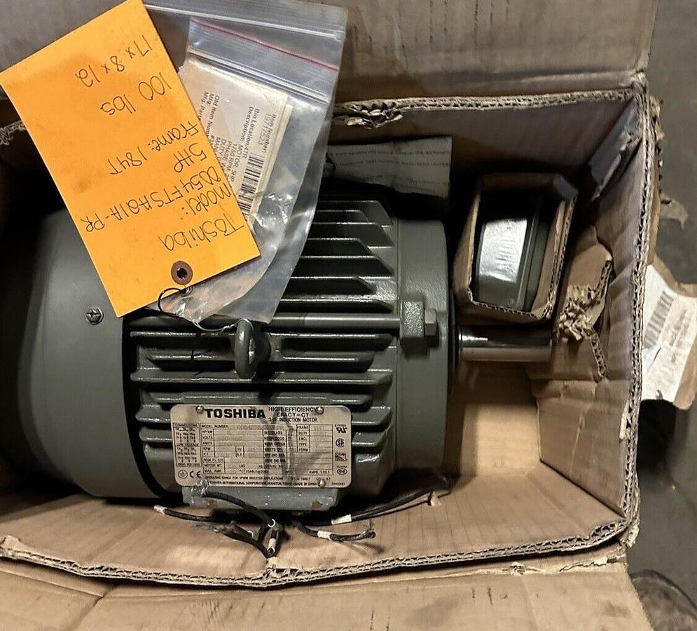 Toshiba,0054FTSA21A-PR,5HP 1735 RPM 3PH 184T Frame Induction Motor
