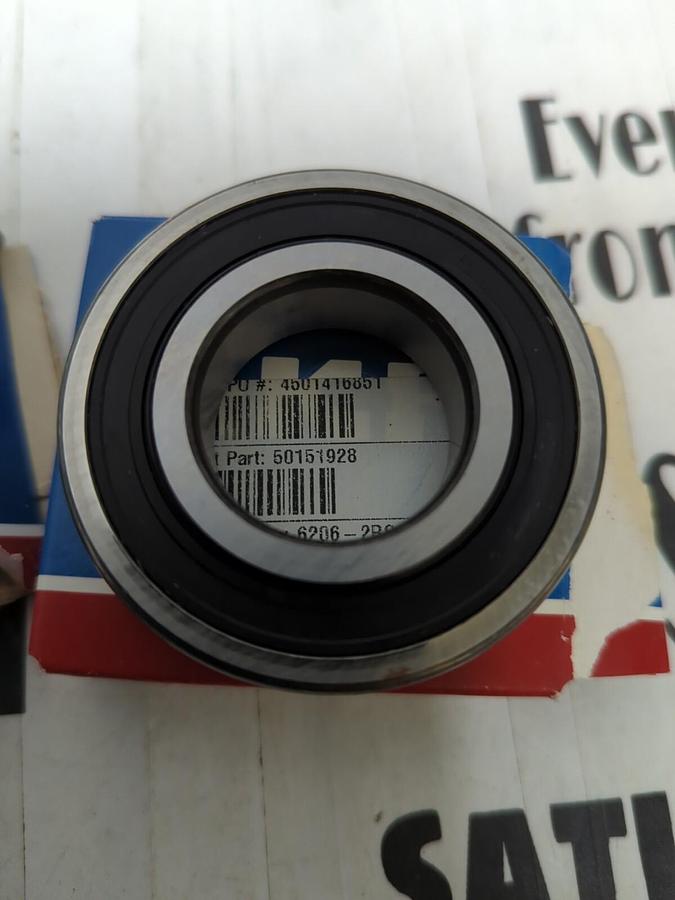 SKF,6206-2RS1,DEEP FROOVE BALL BEARINGS 30MM BORE LOT OF 2 NOS