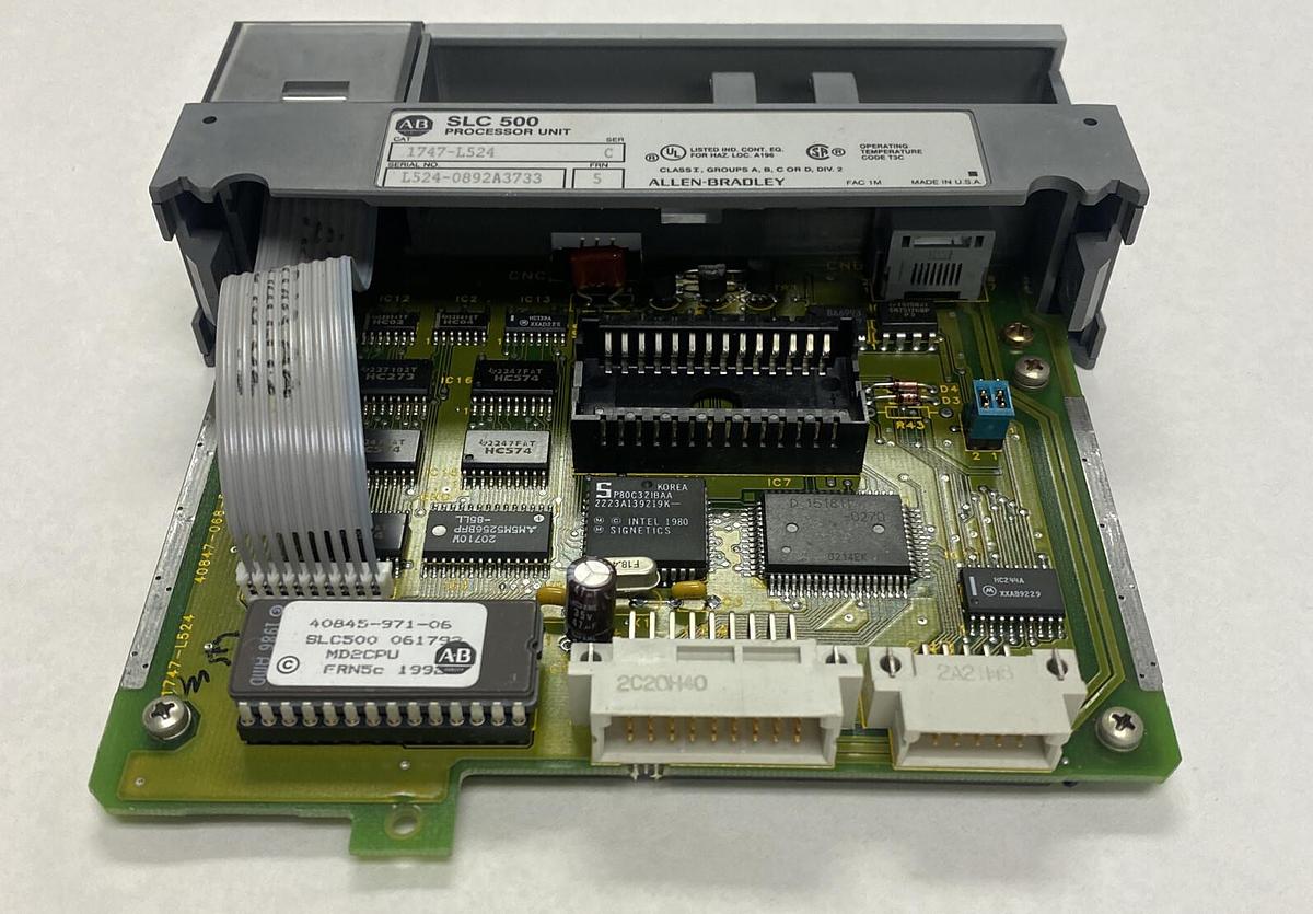 Used ALLEN BRADLEY,1747-L524,SER C FRN 5 PROCESSOR MODULE