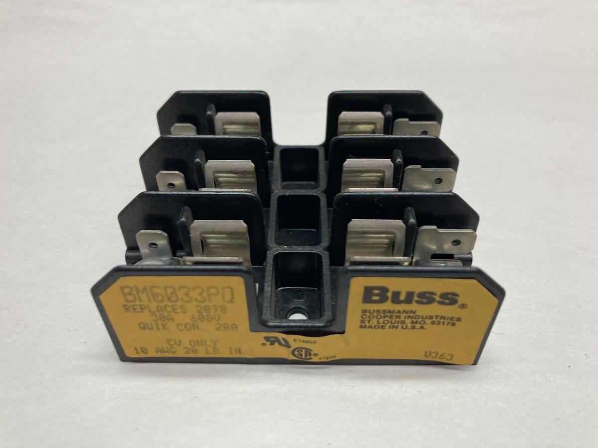Used Bussmann,BM6033PQ,Fuseholder 30A 600V