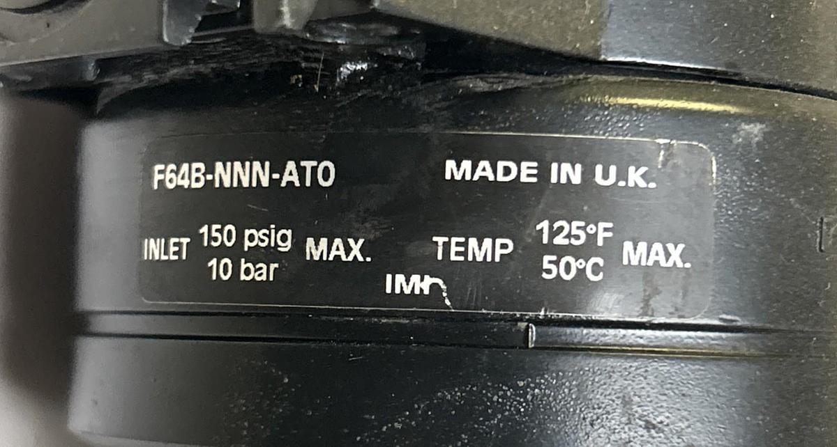 Used OLYMPIAN PLUS,F64B-NNN-ATO,AIR FILTER 150PSIG